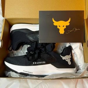 Project Rock Under Armour boy’s size 7 shoes